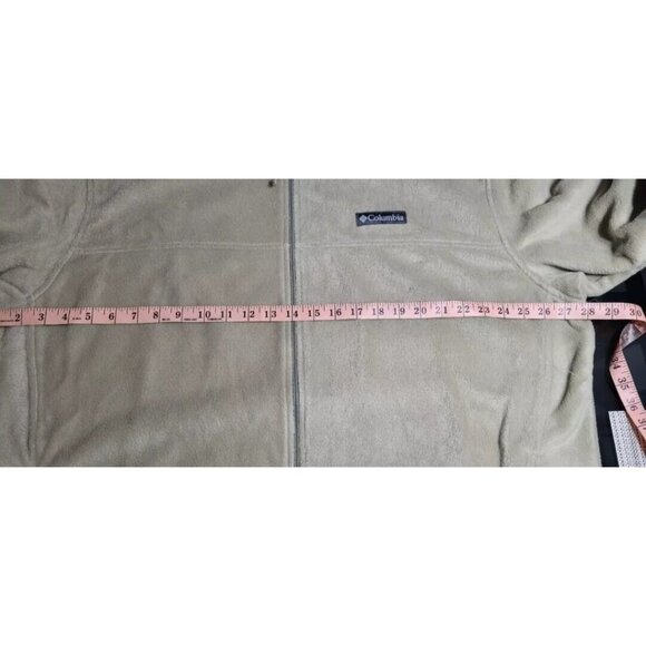 Columbia Steens Mountain Fleece Jacket Mens XXL Beige Full Zip Outdoor Hiking - Picture 6 of 9